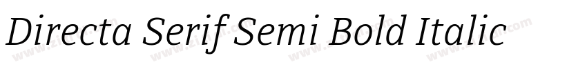 Directa Serif Semi Bold Italic字体转换